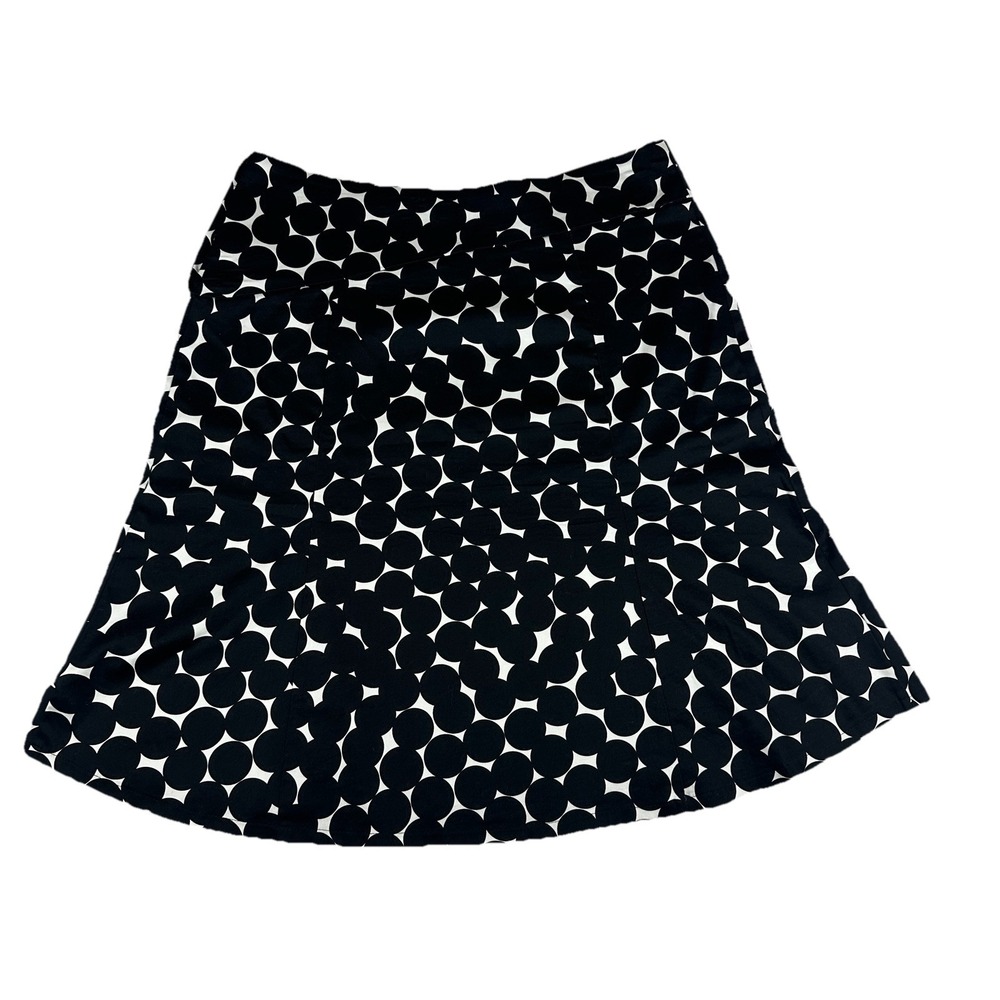 Lane Bryant Black White polka Dot A-Line Womens Size: 14 Skirt Made in the USA